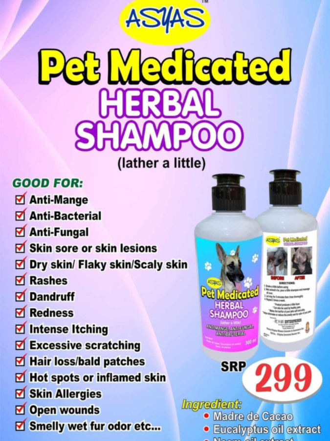 Pet Medicated Herbal Shampoo(Retail)