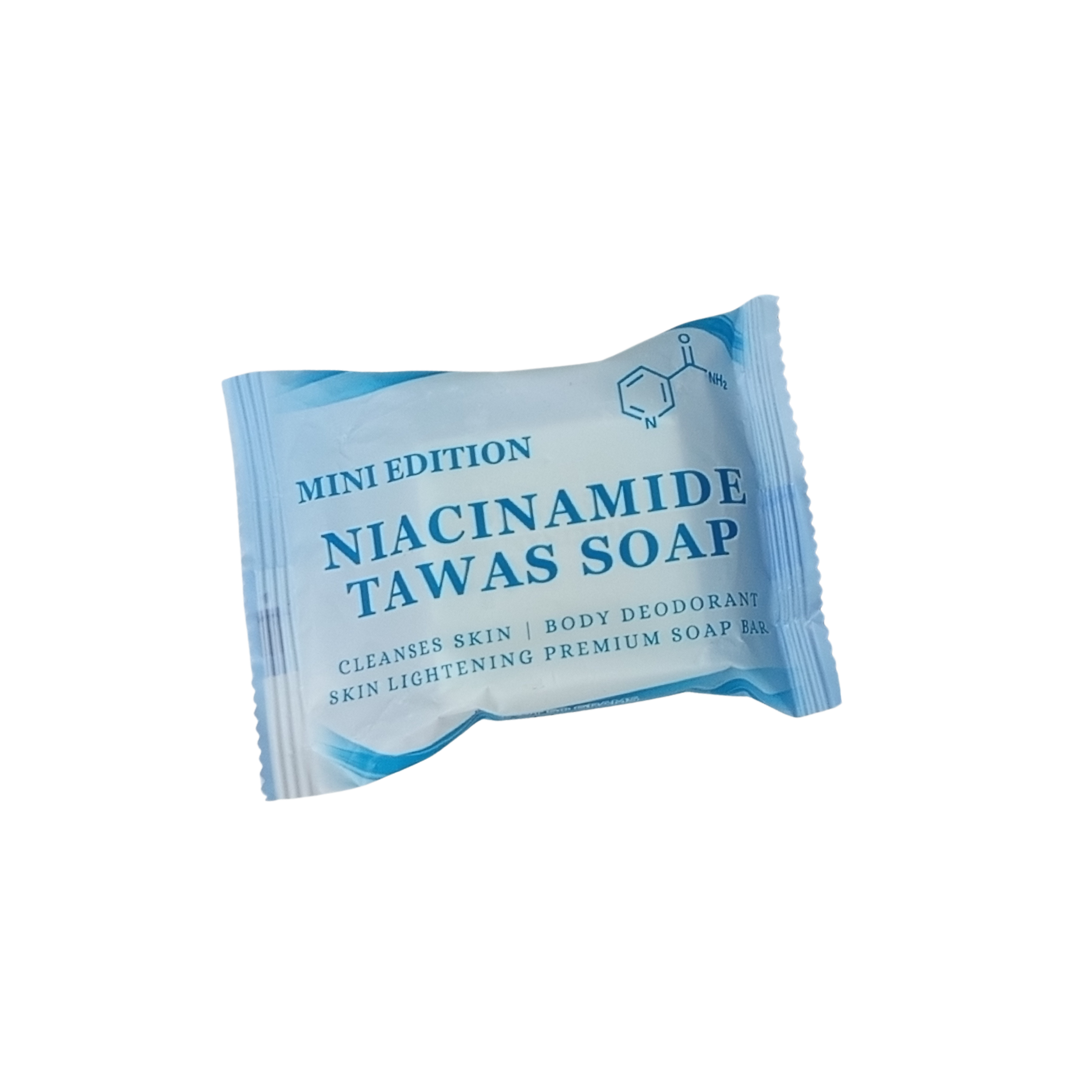 SUBRESELLER PACKAGE 100pcs mini 50g niacinamide tawas soap